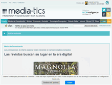 Tablet Screenshot of media-tics.com